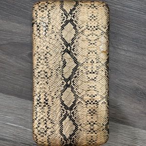 Snake print wallet